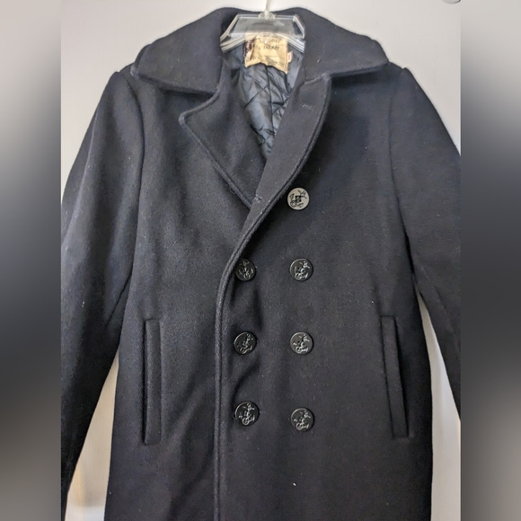 *Vintage* men's U.S. 740N Pea Jacket by Schott NYC - Picture 5 of 9